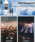 Rugged Outdoor Solar Panel Disconnect Switch 30A 2-Pole DC Circuit Breaker Non-Polarized 12V-400V IP65 Waterproof AC Disconnect Box