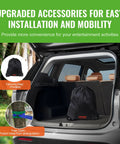 52 Ft Backyard Zipline Kit For Kids And Adults Up To 330 Lb carrying bag and tree cloth in car trunk