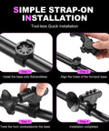 Installation steps for 120dB Waterproof Bike Horn With 300mAh Rechargeable Battery, Easy Install Handlebar Bell For Adults And Kids