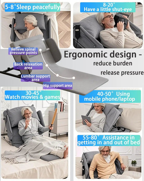 Heavy Duty Electric Bed Lift Assistant For Elderly And Disabled, image showing ergonomic design for comfortable support.
