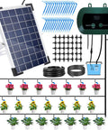 Solar Drip Irrigation System With Timer For Garden, Patio And Raised Beds, Auto Watering Kit For Greenhouses layout