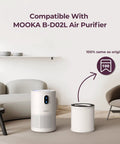 Replacement H13 True HEPA Filter For B-D02L Air Purifier Easy Install beside air purifier on living room floor