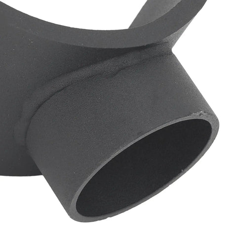 Close-up of iron-built part of Beefed Up Bottle Jack Axle Saddle Adapter For Dana 60 70 80 Axles Up To Four Inch Tubes Lifting Saddle