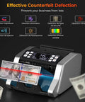 Fast Cash Counter With Value Count And UV MG IR MT Counterfeit Detection showcasing LED display and counterfeit detection features