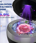All In One Ultrasonic Retainer Cleaner For Mouthguards Aligners Braces Night Guards And Dental Appliances 200 ML 45KHz With Four Cleaning Modes Easy Clean For Rings Jewelry Cleaner Includes Cleaning Pod And Basket. UV-C sterilization