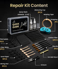 Complete 3-In-1 Fishing Rod Tip Repair Kit Loaded With Pro Gear To Restore Broken Tips And Refit Split Guides Fast So You Can Keep Tight Lines No Sweat Ever, showing kit contents.