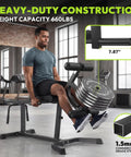 Man using 2 In 1 Leg Extension And Curl Machine For Home Gyms, Adjustable Seated Extension and Lying Curl, lower body workout