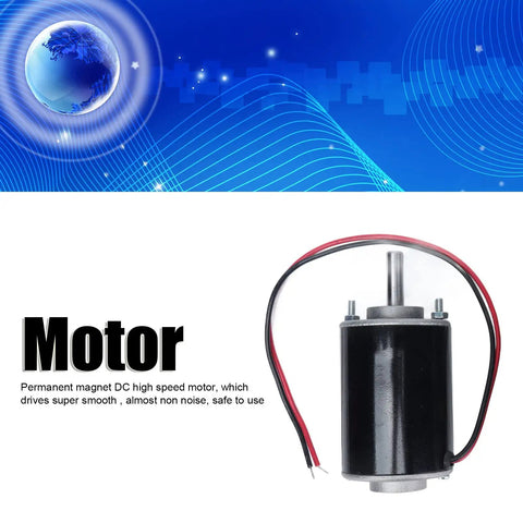 12V 3500RPM DC Motor With Permanent Magnet Beast High Speed CW CCW 30W Output Low Noise Smooth Running For RC Cars DIY Projects