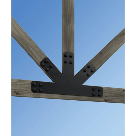 Outdoor Accents Decorative Gable Plate Bundle With Required Fasteners Includes Two APVGP1212 Plates, Forty SDWS22312DBB Screws, And Forty STN22 Washers For Quick, Solid Outdoor Decor And Structural Enhancement
