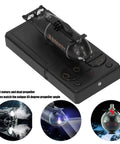 RC Submarine Toy For Teens And Up Mini Electric Diving Boat with Dual Propeller Drive and LED Lights on charger