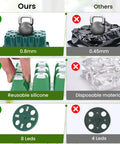 Comparison of Six Pack Seed Starter Tray With Grow Lights 72 Cell Silicone Seed Starter Kit With Humidity Dome and alternatives