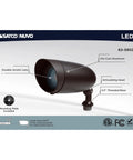 Premium 9 Watt Smart Led Landscape Floodlight 12 Pack Delivering Dang Bright 800 Lumens features die-cast aluminum and durable acrylic lens.