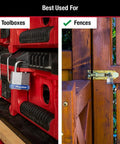 Outdoor Padlock With Key One And A Half Inch, 4 Pack Keyed Alike securing toolboxes and fences, laminated steel body