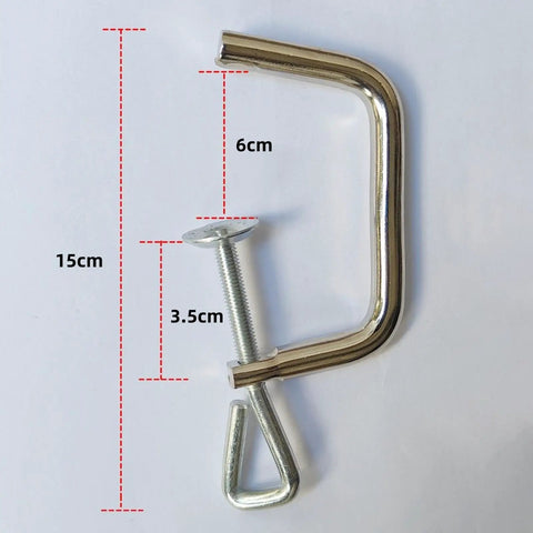Two Pack Pasta Maker Clips Fixing Clips Replacement Handles Durable Stainless Steel Professional Clamp For Noodle Machine Repairing Parts And Tools Easy To Install Noodle Maker Accessory And Replacement Part, 15cm clamp