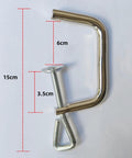 5X Pasta Maker Clip Fix Replacement Handle Clamp For Noodle Maker Repair, Stainless Steel Noodle Machine Clip, Easy Install, Durable Kitchen Tool, Professional Repair Part, 15cm clamp with 6cm opening