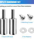 Stainless Steel Timer Plate Stand Off Kit With Screws And Washers For Shovelhead EVO Big Twin And Sportster Ironhead