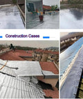 Heavy Duty Self Adhesive Roofing Felt Tape With Reflective Aluminum Foil Backing applied on various roof surfaces for waterproof sealing.