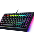Premium Compact 75 Percent Layout Mechanical Gaming Keyboard Featuring Hot Swap Orange Tactile Switches Solid Aluminum Chassis RGB backlit design