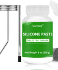 8oz Silicone Dielectric Grease For Electrical Connectors And O Rings Waterproof For Marine Automotive with brushes and towel included