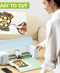 Person using Printable Heat Transfer Vinyl For Dark Fabric T Shirts 8.5 By 11 Inch Sheets Set Of 20 Iron On Transfer Paper
