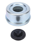 Beefed-Up Trailer Wheel Bearing Protector Hub Cap 2.72 Inch Metal Rubber Dust Cap Cover for Boat Marine Utility RV Axles