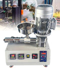 Next Level Single Screw Plastic Extruder For DIY 3D Filament Creation Smooth Pellet To String Conversion, detailed view with controls and stainless bowl.