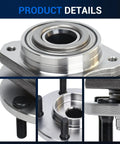 Front Wheel Bearing And Hub Assembly For Dodge Caravan Grand Caravan Town Country Voyager Prowler 5 Lug Non ABS 513123 Replacement