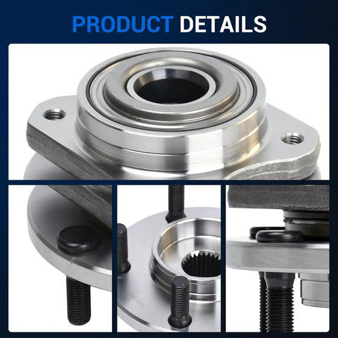 Front Wheel Bearing And Hub Assembly For Dodge Caravan Grand Caravan Town Country Voyager Prowler 5 Lug Non ABS 513123 Replacement