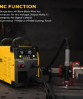 85 Amp CNC Plasma Cutter With Non HF Blowback Pilot Arc, Dual Voltage 110V And 220V, Air Sensor Tech, Large LED Display