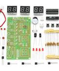 Six Digit LED Digital Clock DIY Kit For Arduino Projects Hands On Soldering Practice Board For Makers With AT89C2051 MCU