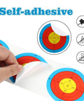 3 Inch Archery Target Stickers Self Adhesive Paper Targets with Peel and Stick Backing for Indoor and Outdoor Ranges