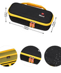 Built Dang Tough Hard Shell Case For Portable Tire Inflator And Air Compressor waterproof black EVA case with yellow zipper