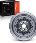 Stock Replacement Dual Mass Flywheel For Volkswagen Jetta Beetle 2005 Through 2007 1.9L Diesel Engine Auto Gearbox shown with packaging.