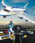 880 Piece City Airport Terminal Building Set, 6 In 1 Airplane Building Blocks Toy with control tower and vehicles