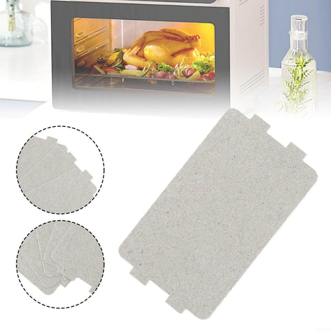 Close-up of 5 Piece Microwave Mica Plate Set With Waveguide Cover Heat Insulation Board Replacement for home appliances