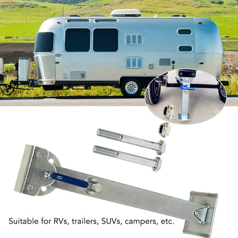 Heavy Duty Boat Trailer Jack With Wheel Tough As Nails Galvanized Telescopic Drop Leg 460 To 680Mm Adjustable Height for RVs and trailers.