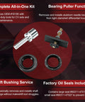 Heavy Duty CV Axle Bearing Puller and Seal Kit for Toyota 8 Clamshell Differential Compatible 4Runner 03 18 Tacoma 05 18 FJ Cruiser 07 14 Plus Seals Replaces 18195 90311 47013 90311 47027 Pro Tool for DIY Guys Fixing Your Ride Skip Shops Save Cash. bearing puller, seals, and shaft bushings
