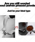 Comparison image showing manual tamping vs. Automatic Electric Coffee Tamper For Espresso Featuring Adjustable Height And Precision Pressure Control