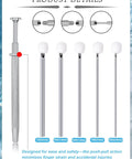 Threadless Piercing Tapers And Changing Tools Gear For 20G 16G 18G Insertion Ball Grabber showing detailed product image