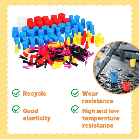 250 Piece Silicone Rubber Stoppers Kit In 9 Sizes From Small Plugs To Large Ones Perfect For Powder Coating And Painting Holes Plus Heat Resistant Up To 600 Degrees F Keeps Your Work Clean And Organized With Easy Access Storage Box. assorted silicone plugs in multiple sizes