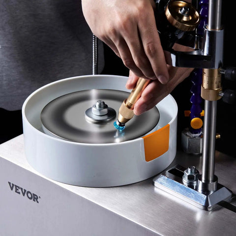 Hand using Gem Faceting Machine Pro Grade For Jewelry Making With 180W Jade Grinding And Polishing Adjustable 0 To 2980 RPM