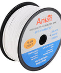 Low Voltage Landscape Lighting Copper Wire 18 Gauge 2 Conductor SPT 1 0.76mm Insulation 250 Feet White spool