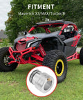 39mm Wheel Bearing Grease Tool For Can Am Maverick X3 And X3 Max Turbo RR 2017 2026 shown with a Maverick X3 vehicle on grass