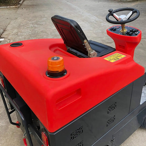 Heavy Duty Ride On Sweeper For Warehouses Industrial Floor Cleaning Machine. Custom Configs Available. Powerful Decksweeper Equipment For Large Spaces Efficient Dust And Debris Removal. Contact Us Now