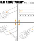 Mens Leather Ratchet Belt With Luxury Designer Buckle, Adjustable Dress Belt For A Perfect Fit, S White 1 Color, trim instructions