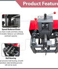 Product features of 3HP Electric Pipe Tube Bender With 15 Round And 9 Square Dies For Stainless Steel showing speed reducer and ball bearings.