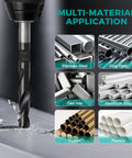 Five Eighth Inch Cobalt Drill Bit For Metal And Hardened Steel Built Tough For Pro Jobs Industrial Grade M35 Cobalt High Speed Steel With TiAlN Coating Three Flat Shank Half Inch Shank Six Inch Total Length Heat Resistant Durable Drill Bit drilling through metal