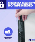 Hand peeling self-sealing strip of 10x13 Heavy Duty Poly Mailers 30 Pack White 3 Mil Waterproof Tear Resistant Shipping Bags