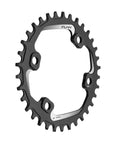 34T Narrow Wide Chainring For 9 To 12 Speed Cranks Asymmetric 96mm BCD Interface Single Ring Upgrade For MTB BMX Gravel Road Bikes Black Durable Alloy Construction