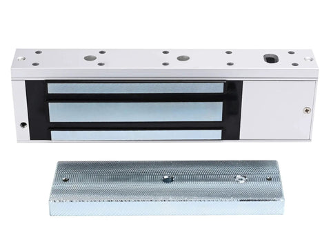 Door Access Control System Kit With 1200Lbs Magnetic Lock Tuya App Remote Access Stainless Steel Exit Button Power Supply Controller Simple Setup For Home Or Office Use, showing magnetic lock components.